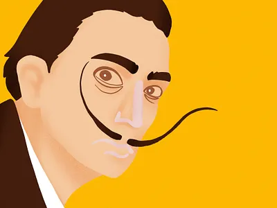 Salvador Sali // Stylised portrait, illustration adobe photosop art digital art illustration portrait stylisation stylised portrait