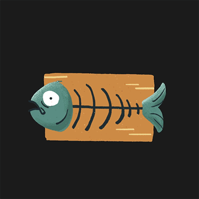 Pen Tool Fish animation art design digital art fish frame by frame graphic design illustration motion graphics