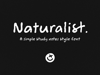 Naturalist Handwriting Font ✍🏼 branding font handwriting handwriting font illustration messy notes realistic study typeface typography