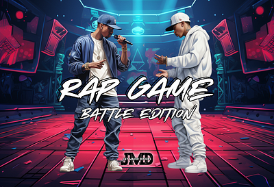 Rap Game Battle Edition with Background 1 branding canva design graphic design illustration logo