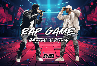 Rap Game Battle Edition with Background 3 branding canva design graphic design illustration logo