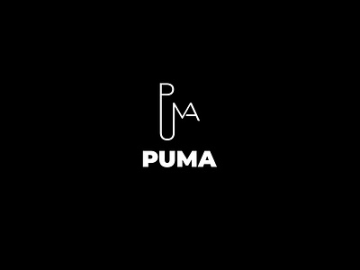 PUMA Letter Logo cheetah graphic design letter logo logo logo design logo designer panther puma puma brand puma cap puma letter logo puma mug sports