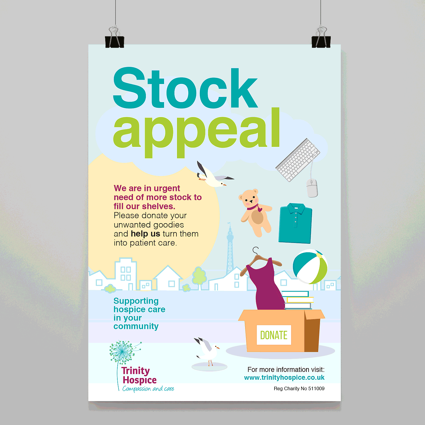 Trinity Hospice Posters charity healthcare hospice