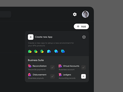 Dapi - dashboard concept add api app apps branding dark dashboeard design fintech icons inspiration logo minimal mobile new payment products recon ui ux