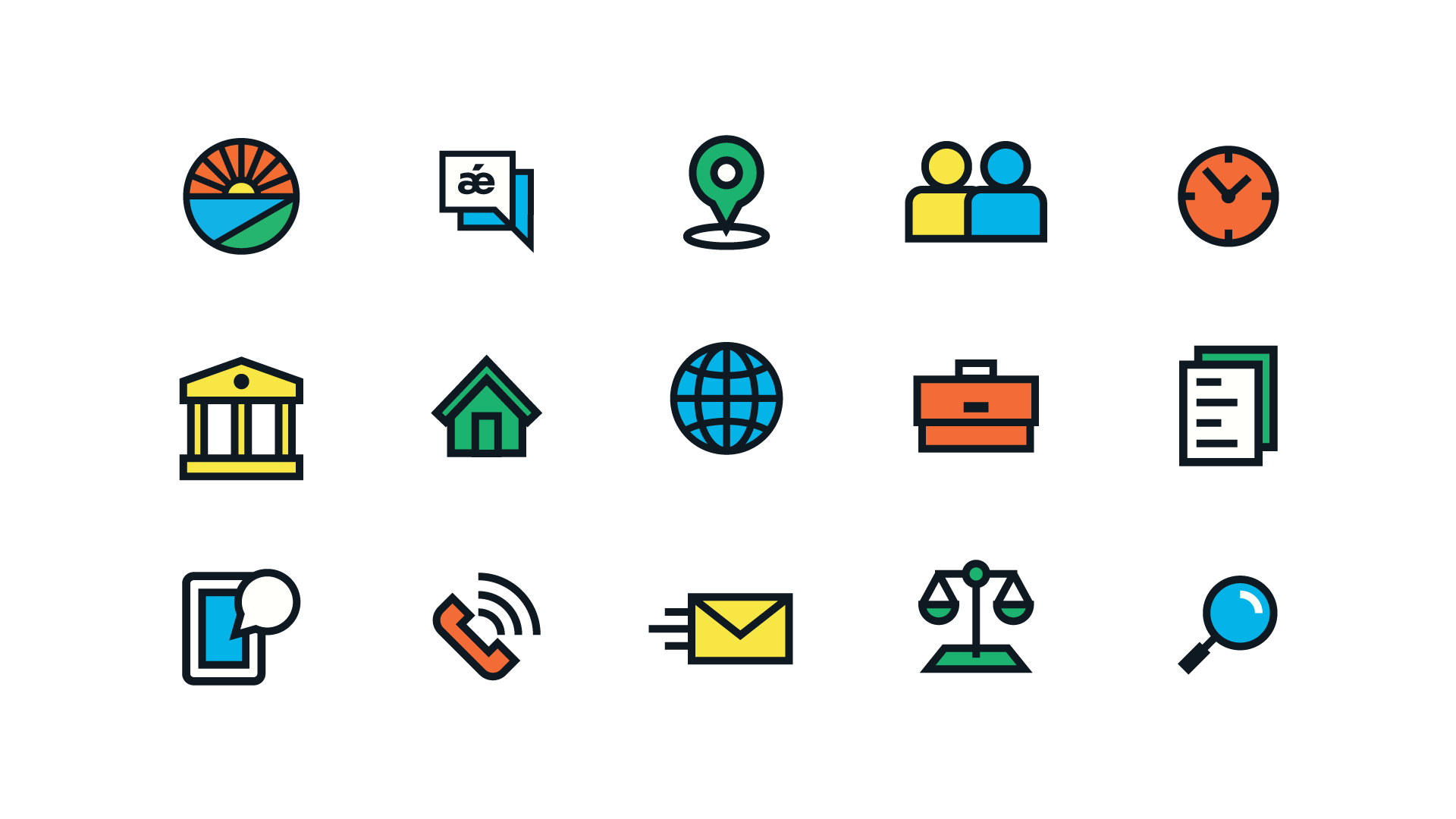 Visual Identity System for Guanacaste Law Office brand design brand system branding design iconography icons identity identity design logo logo design ui ux design visual system