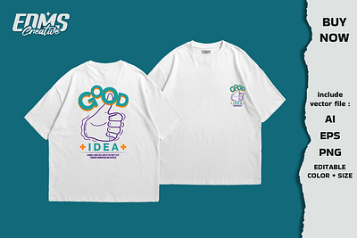 Good Idea Design adobe illustrator apparel artwork calligraphy clothing design community good idea good vibes happy lettering merchandise design poster design retro design sticker design streetwear tshirt design tshirt design tshirt logo typography design vector vintage design