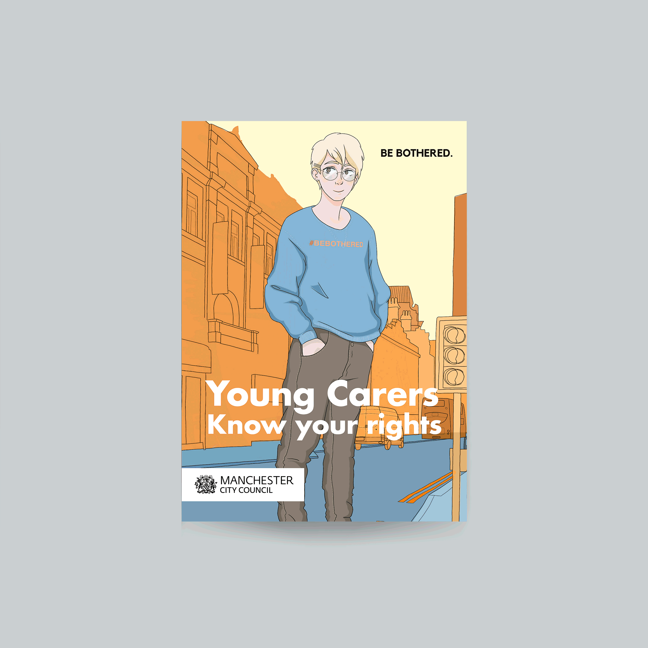 Gaddum young carers information booklet charity healthcare illustration