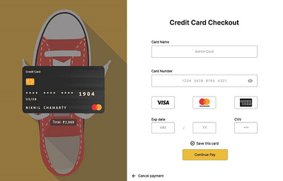 Daily UI Challenge #0002 - CC Checkout dailyui ui ux website