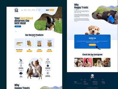 Dog Chews Website clean ui dog chew pet animal