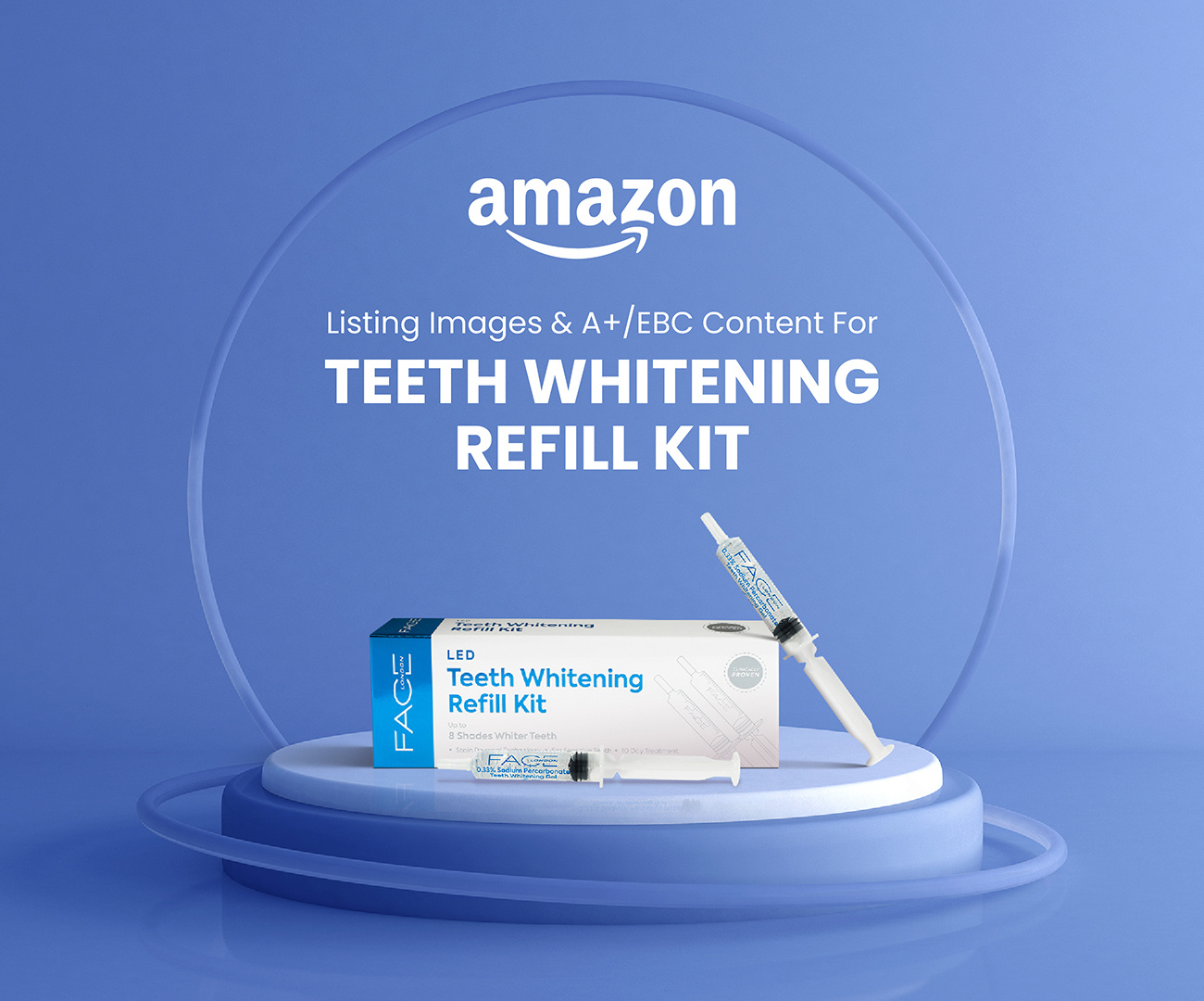 Teeth Whitening Refill Kit- Listing images & A+ content a amazon amazon a amazon ebc amazon listing amazon product brand brand content branding design ebc enhanced brand content enhanced images graphic design illustration listing images oral care teeth whitening visual identity