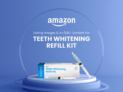 Teeth Whitening Refill Kit- Listing images & A+ content a amazon amazon a amazon ebc amazon listing amazon product brand brand content branding design ebc enhanced brand content enhanced images graphic design illustration listing images oral care teeth whitening visual identity