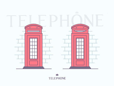 Phone Booth branding design egoraz flat graphic design icon illustration logo ve vector