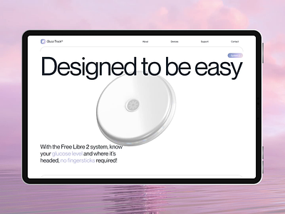 GlucoTrack® Medical Website/ Healthcare Landing Page / Animation 3d animation diabetic doctor app health app health app design health design health website healthcare healthcare design hospital app landing page medical medical app medical landing page medical website design meidcal tracking app patient app spline ui animation