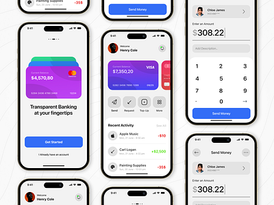 Neo - Transparent Banking at your fingertips app banking design fintech ui