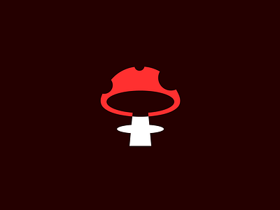 Radioactive Mushrooms Band Logo ai band brand brand identity branding clean graphic design logo logotype mark mushroom