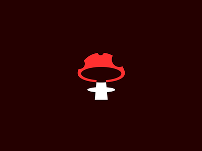 Radioactive Mushrooms Band Logo ai band brand brand identity branding clean graphic design logo logotype mark mushroom