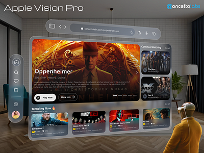 Apple Vision Pro animation apple apple vision pro graphic design motion graphics ui