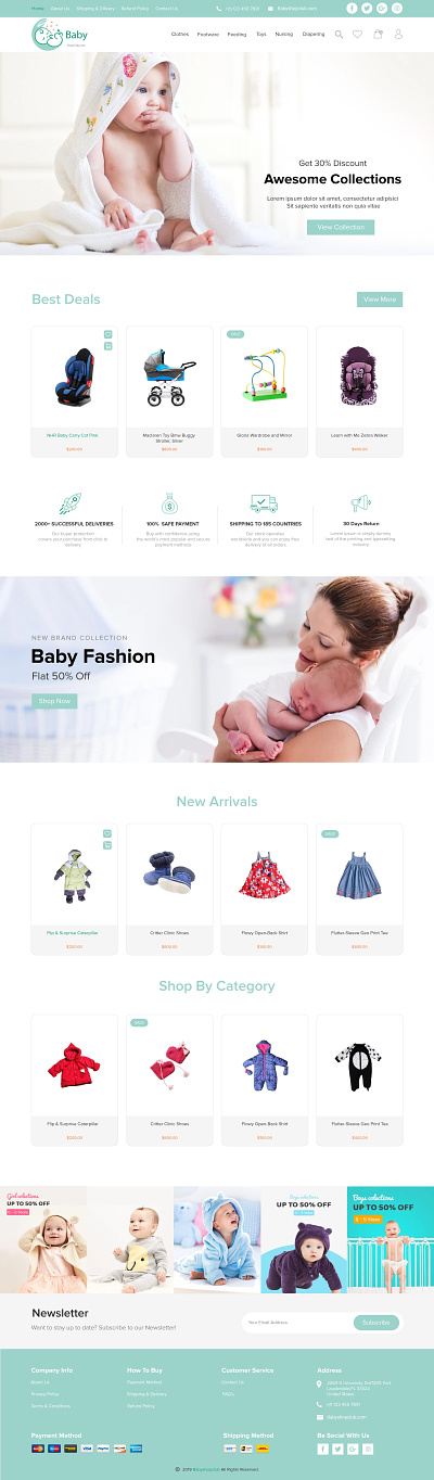 Baby Shop Club animation branding design designer graphic design logo ui usa webdesign websitedesign