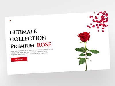 Rose Website Design 3d animation branding design graphic design illustration motion graphics rose ui vector website