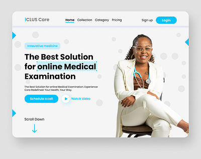 Med care landing page UI branding med care product design ui