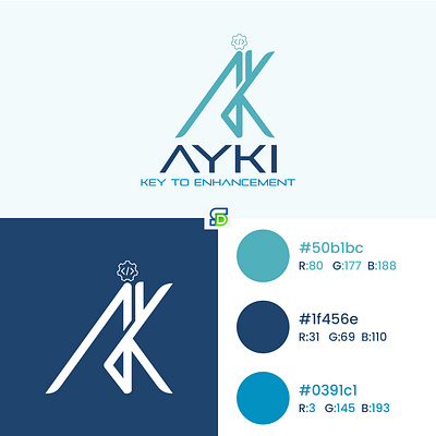 AYKI Tech Logo: A Suffix Digital Masterpiece branding graphic design logo