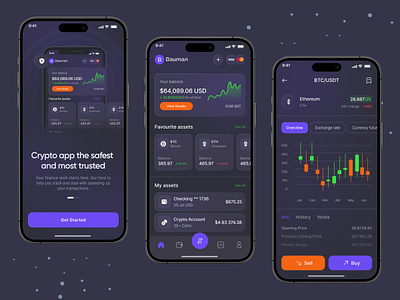 Crypto Wallet App Ui v6 app app design banking crypto crypto app cryptocurrency defi digital banking finance fintech minimal design mobile app mobile app design mobile banking mobile wallet ui ux visual interface wallet wallet app