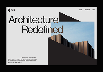 Skytop - Architecture Website artchitect branding design home house inspiration logo minimal tower ui ux web webdesign