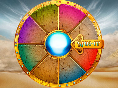 A Wheel splashscreen design for the slot machine "Mysterious Pha design digital art digital design egyptian game egyptian slot gambling gambling art gambling design gambling illuatration game art game design graphic design slot design slot machine wheel wheel art wheel design wheel illustration