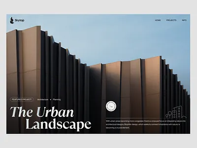 Skytop - Architecture Website branding design inspiration minimal ui ux