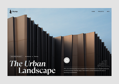 Skytop - Architecture Website branding design inspiration minimal ui ux