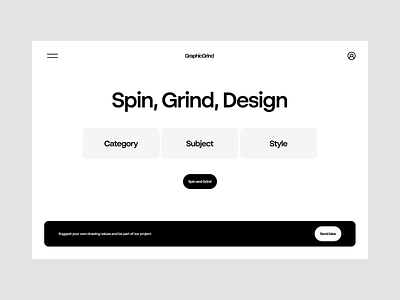 Website concept for beginner designers minimalism ui ux website design
