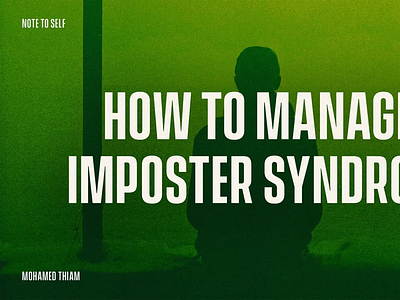 How to Manage Imposter Syndrome branding design graphic design not for profit