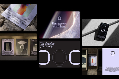 New Narrative — Visual Identity art branding logo minimalistic startup tech tech startup ui web