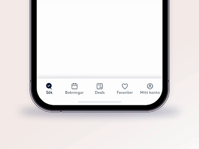 TabBar Animation - Bokadirekt 📱👆🔥 animation app design icons illustration ios micro interaction navigation switch tabbar tabs transitions ui ux welcome screen