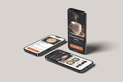 Coffee App app coffeeapp coffeshop delivert design figma ui webdesign