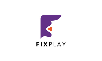 FIXPLAY Logo Design app brand branding colorful creative interactive logo media movie mp3 multimedia play playbutton playlogo simple sound triangle vector video web