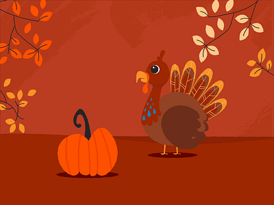A very thankful Thanksgiving 🦃 animation autumn design dinner fall gif graphic gravy hot illustration leaves mograph motion photo pie pumpkin steam thanksgiving turkey