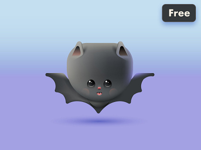 Halloween Kawaii Bat Emoji 3d 3d bat 3d bat icon 3d halloween abstract bat emoji black bat cute bat free freebie graphic design halloween bat halloween character halloween emoji halloween icon illustration kawaii 3d kawaii bat kawaii halloween vector