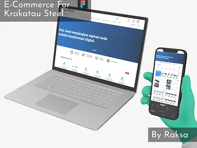 E-Commerce For Krakatau Steel design e commerce figma mockup ui ux website