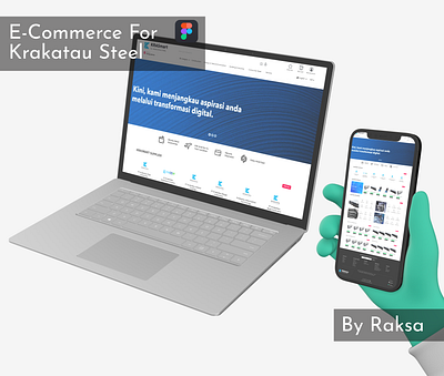 E-Commerce For Krakatau Steel design e commerce figma mockup ui ux website