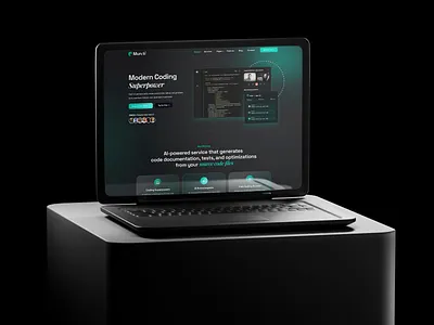 AI Writer & Copywriting Figma Template ai copywriting ai landing page ai template ai writing figma dark landing page saas ui designer website