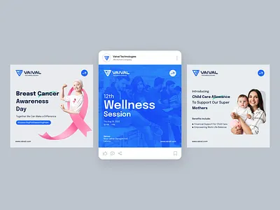 Social Media Posts Branding - Vaival ads design advertisement branding corporate posts creative posts customer experience digital marketing facebook posts graphic design instagram posts smm social media social media ads social media banner social media branding social media design social posts web marketing