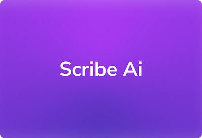 Scribe Ai - Write creative content in seconds branding design inspiration logo logo design minimal ui web web design