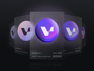 Vertex Token Launch - Explorations app crypto defi design graphic design icon illustration token ui ux vector
