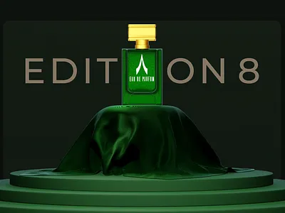 8 EAU DE PARFUM - Perfume Label and Box Package 3d modeling 3d vizualization adobe illustrator blender 3d design display podium graphic design label package perfume product development