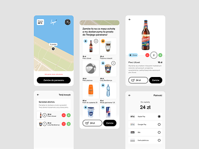 Update beach delivery app concept design mobile app ui ux