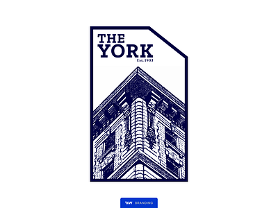 The York - Logo art brand brand identity branding concept creative design digital drawing graphic graphic design illustration logo logotype vector website