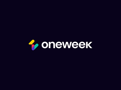 Oneweek - logo design concept app board branding design hdcraft logo management modern one one logo one week one week logo simple logo task tracking team tools week week logo workflow