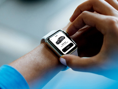Apple Watch - Booking Car applewatch booking app dailyui design graphic design minimalism ui uidesign userexperience userinterface ux watchos