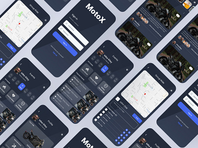 Motorcycle Mobile app UI app bikers app bikes branding design graphic design illustration logo mobile app motor motorcycle rider app social app social media ui ui design uiux ux ux design wireframes